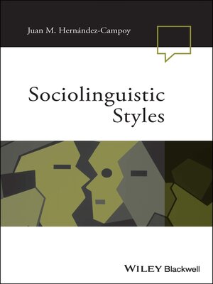 cover image of Sociolinguistic Styles